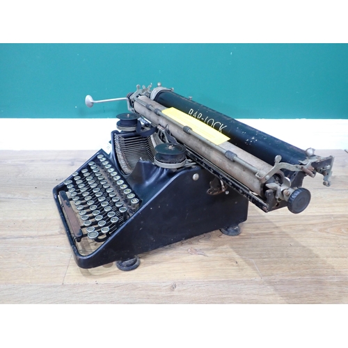 572 - A Barlock No.18 Typewriter, C.1930, Serial No. 349861. This front stroke machine was introduced in 1... 