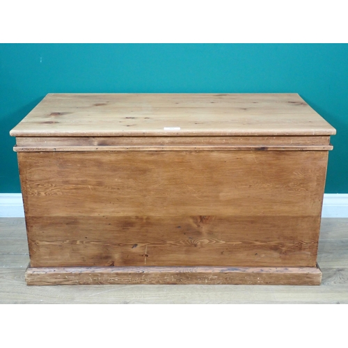 575 - A pine Blanket Chest 3ft 1in W x 1ft 8in H and a modern Office Chair