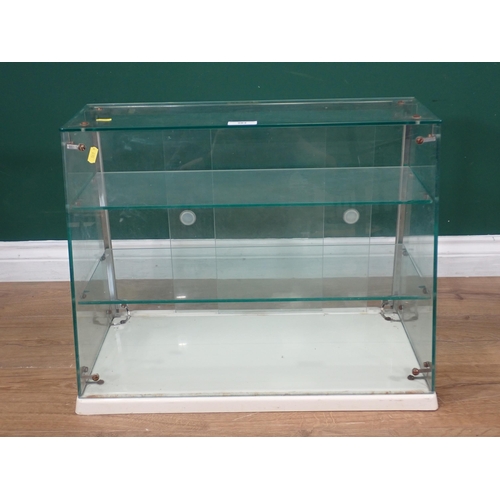 583 - A Seal Brand glass Counter Display Cabinet 2ft W x 1ft 7in H