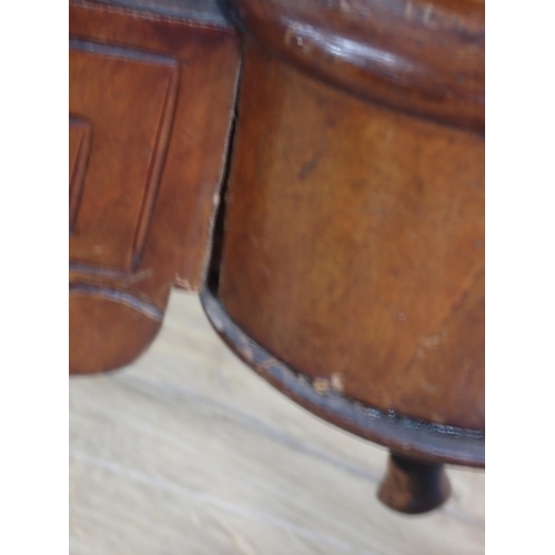 657 - A Victorian walnut Piano Chair