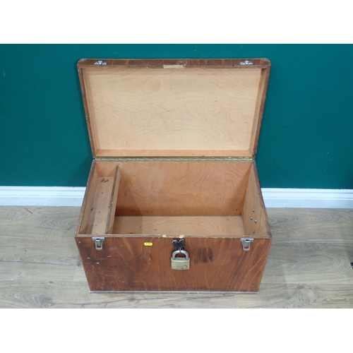 668 - Two Luggage Trunks and a Blanket Chest