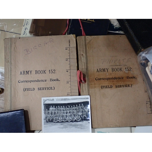 701 - A quantity of Military Ephemera relating to First World War and Second World War Service including a... 