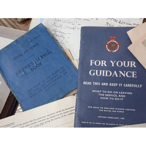 701 - A quantity of Military Ephemera relating to First World War and Second World War Service including a... 