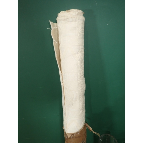 712 - A quantity of Table Lamps, (failed PAT), Light Shades and a roll of material