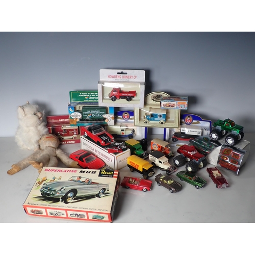 735 - A Revell MGB Kit and other diecast models