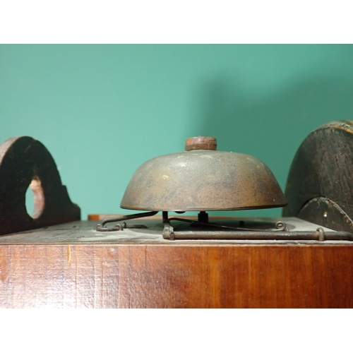 740 - A circular Wall Clock with pine cone weights