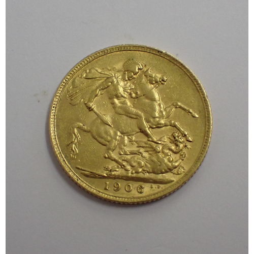 92 - An Edward VII Sovereign, 1906