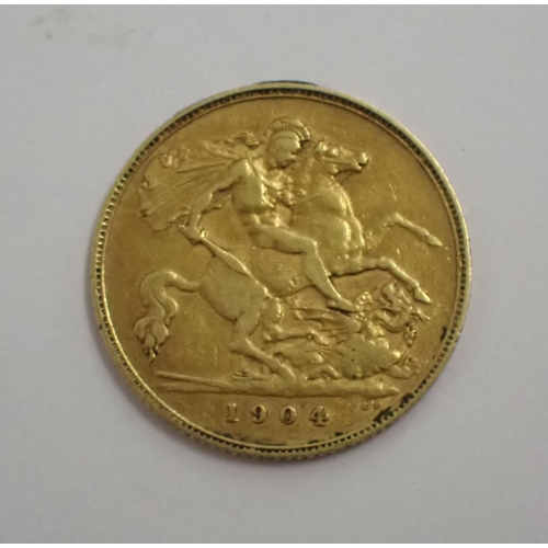 93 - An Edward VII Half Sovereign, 1904