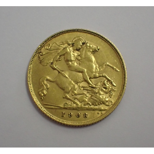 94 - An Edward VII Half Sovereign, 1908