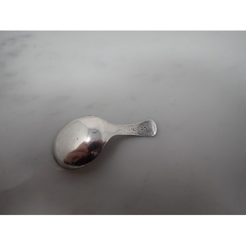 211 - A George III silver Caddy Spoon with bright-cut decoration, Birmingham 1810, maker: J. Willmore