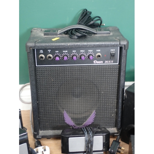 286 - A Dean DGX15 guitar Amp, a Sony Playstation 2, and a Logitech surround sound System (Passed PAT Test... 