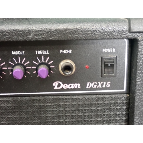 286 - A Dean DGX15 guitar Amp, a Sony Playstation 2, and a Logitech surround sound System (Passed PAT Test... 