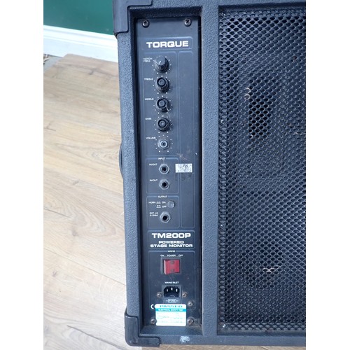 453 - Two Torque TM200P powered stage Monitors (Passed PAT Tests)