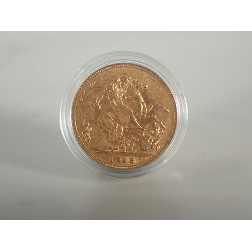 166 - George V 1913 Gold Sovereign