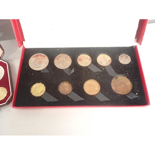 178 - 1950 Royal Mint Proof Set, Farthing - Half Crown (in card type box), 1953 Proof Set, Farthing - Crow... 