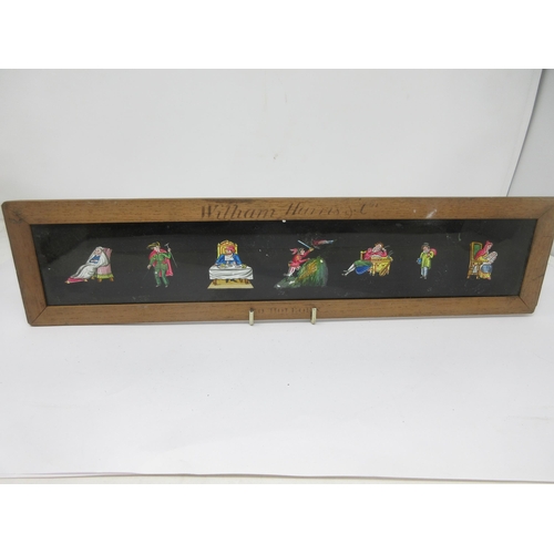 346 - A collection of ten Magic Lantern Slides including Victorious Knights, Nursery Rhymes, Birds, Seven ... 