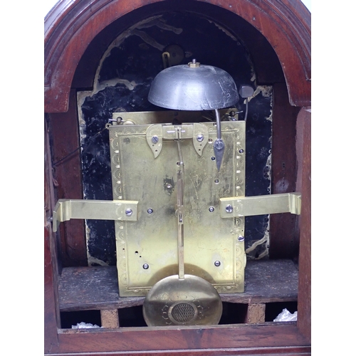 534 - A 19th Century mahogany Bracket Clock by Robert Jones, Liverpool, with hour repeater, eight day twin... 