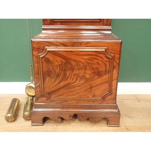 535 - An early 19th Century mahogany Longcase Clock by Charles Howse , London with arched brass dial, silv... 