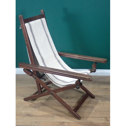 620 - An antique Colonial folding Plantation Chair