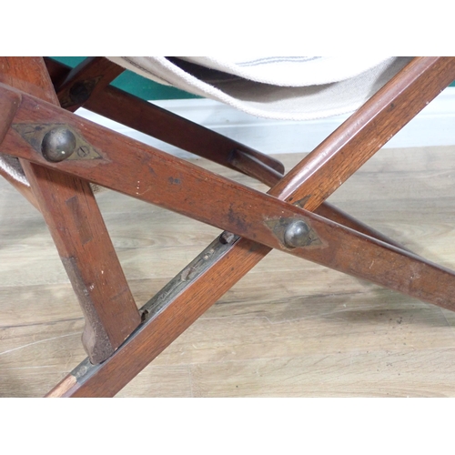 620 - An antique Colonial folding Plantation Chair