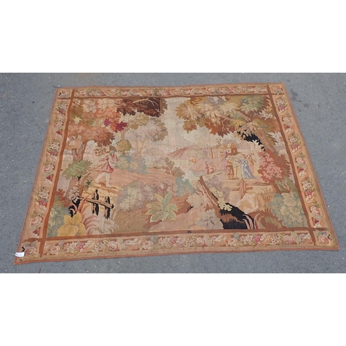 631 - A large Tapestry Wall Hanging in the 17th Century style 8ft 6in W x 7ft H