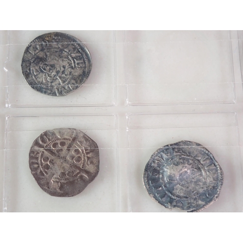 129 - A collection of twenty one long and short cross hammered silver Coins, to income Henry III void long... 