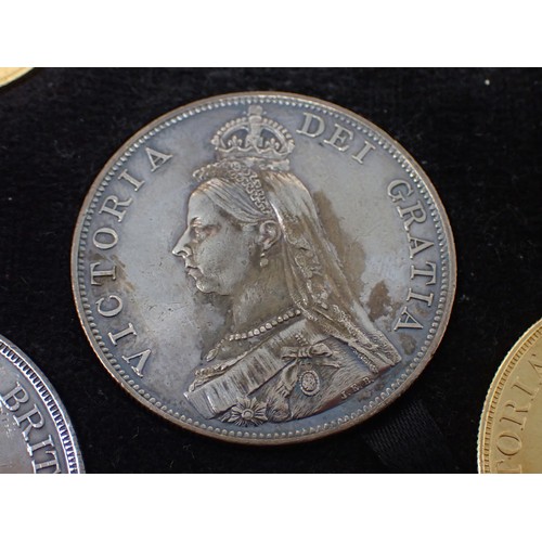 186 - A Victorian Golden Jubilee Specimen set, Five Pounds to Threepence, 11 coins in case (not original)