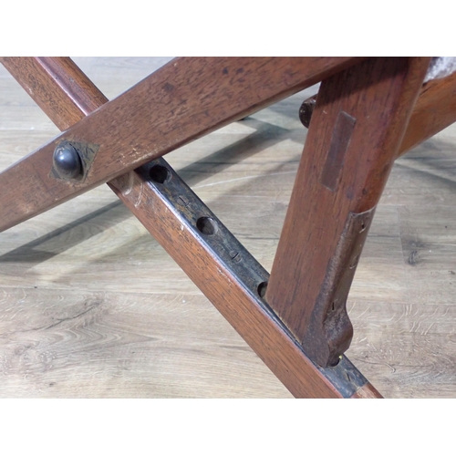 719 - An antique Colonial folding Plantation Chair