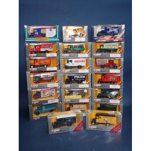 63 - Thirty seven boxed Corgi Classics Thorney Croft, Renault, Bedford O Series and other Lorries