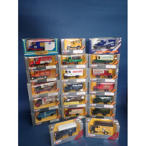 63 - Thirty seven boxed Corgi Classics Thorney Croft, Renault, Bedford O Series and other Lorries