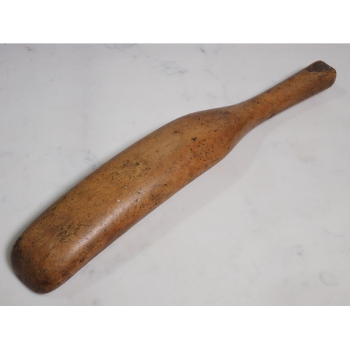 292 - An antique Treen lead Dressing Tool, 13½ in long