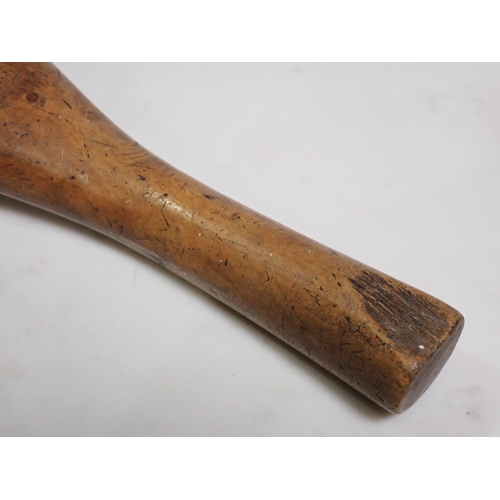 292 - An antique Treen lead Dressing Tool, 13½ in long