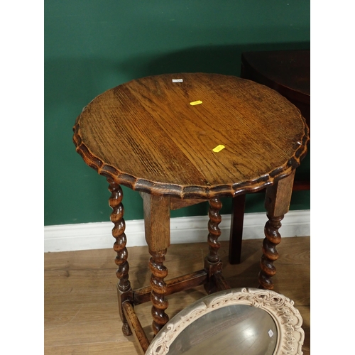 30 - An Edwardian mahogany Side Table fitted two frieze drawers on squared tapering supports and casters,... 