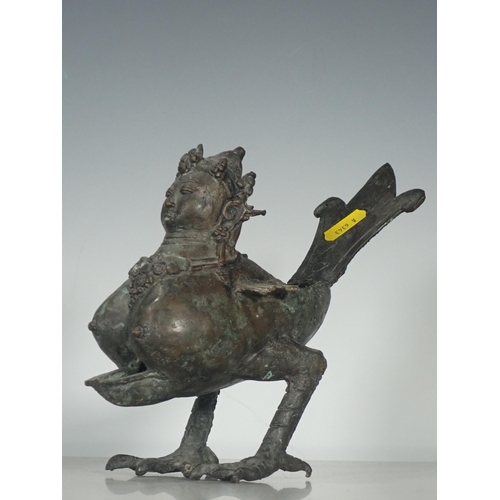 371 - A bronzed Incense Burner, 8in