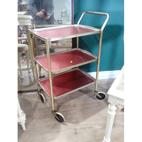 48 - ***WITHDRAWN***A painted kidney shaped Dressing Table, two painted Stools, an oval painted Table, a ... 