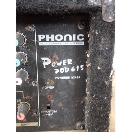 327 - A Phonic Powerpod 615 Mixer, failed PAT Test