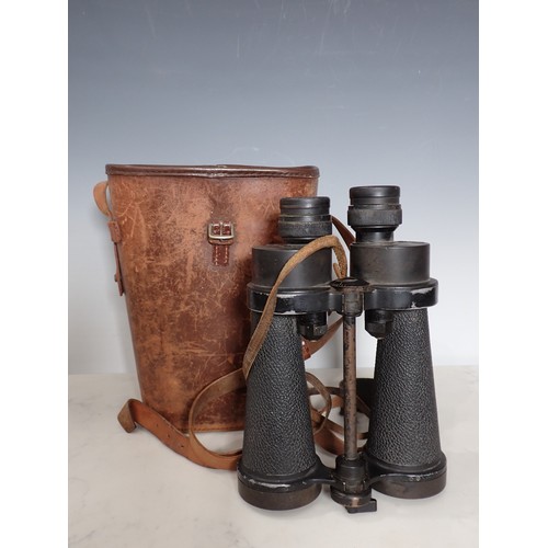 329 - A pair of Barr & Stroud, Binoculars in case A/F, two leather cased Tape Measures, a Boucher's system... 