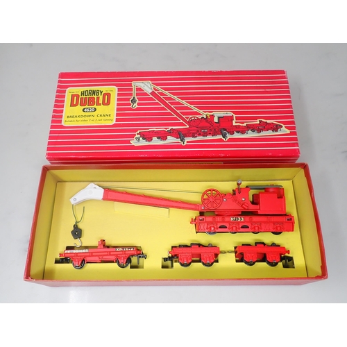 10 - Hornby-Dublo 4620 Breakdown Crane, unused, superb box and literature
Crane in mint condition. Card i... 