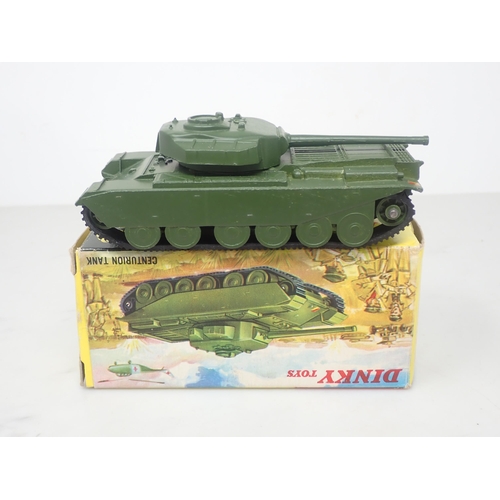 110 - A rare Dinky Toys No.651 plastic roller Centurion Tank in end opening box