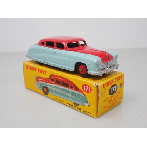 119 - A boxed Dinky Toys No.171 highline turquoise Hudson Commodore