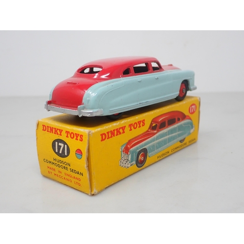 119 - A boxed Dinky Toys No.171 highline turquoise Hudson Commodore