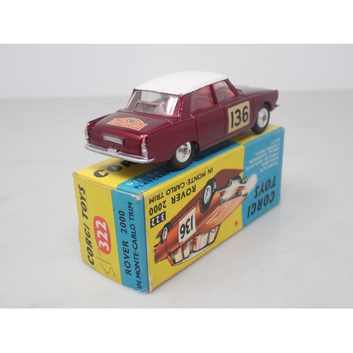 127 - A boxed Corgi Toys No.322 Rover 2000 in Monte-Carlo trim