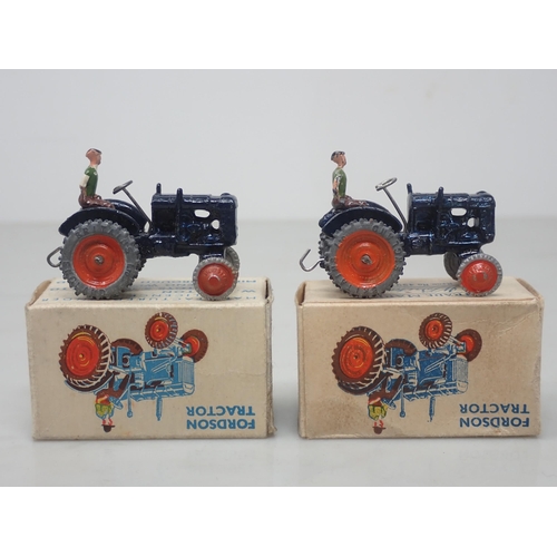 135 - Two boxed  Britains Lilliput World LV/604 Fordson Tractors ex-shop stock