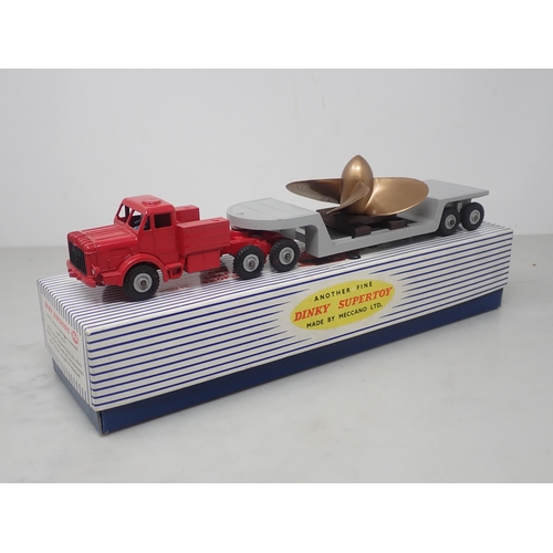 138 - A boxed Dinky Supertoys No.986 Mighty Antar Low Loader with Propeller