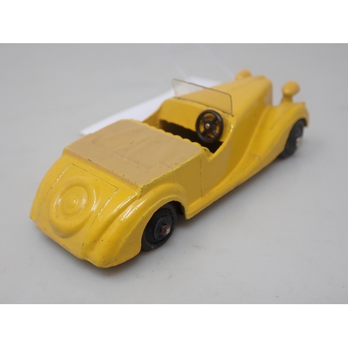 140 - A Dinky Toys No.38b yellow Sunbeam Talbot