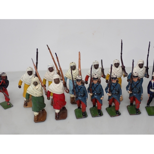 164 - Twenty Britains Figures of North African Bedouin, French Foreign Legion Soldiers, British Soldiers a... 