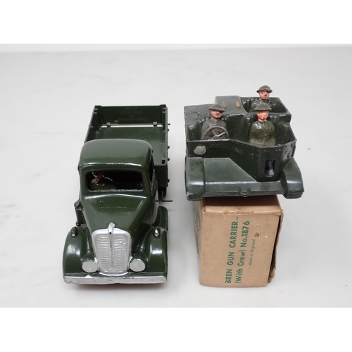 177 - An unboxed Britains No.1334 Army Lorry with driver and a boxed Britains Bren Gun Carrier, both Ex. b... 