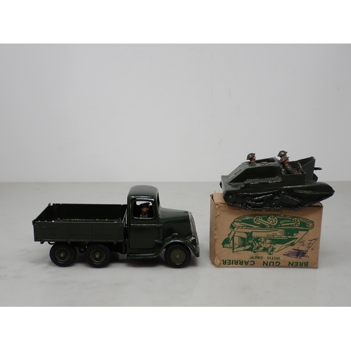 177 - An unboxed Britains No.1334 Army Lorry with driver and a boxed Britains Bren Gun Carrier, both Ex. b... 