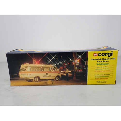 183 - A boxed Corgi No.405 Chevrolet-Superior 61 Ambulance