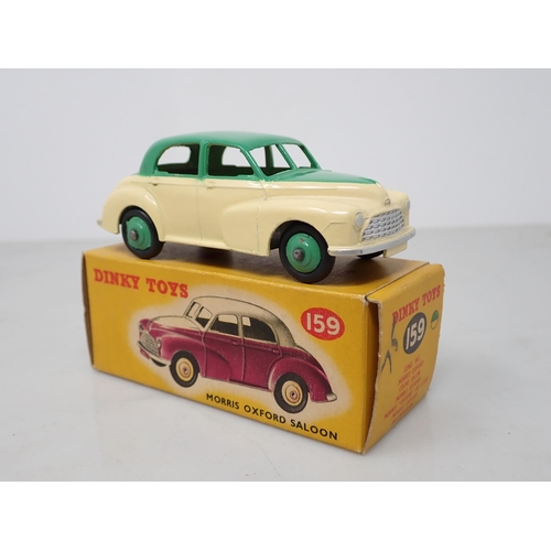 201 - A boxed Dinky Toys No.159 cream and green Morris Oxford